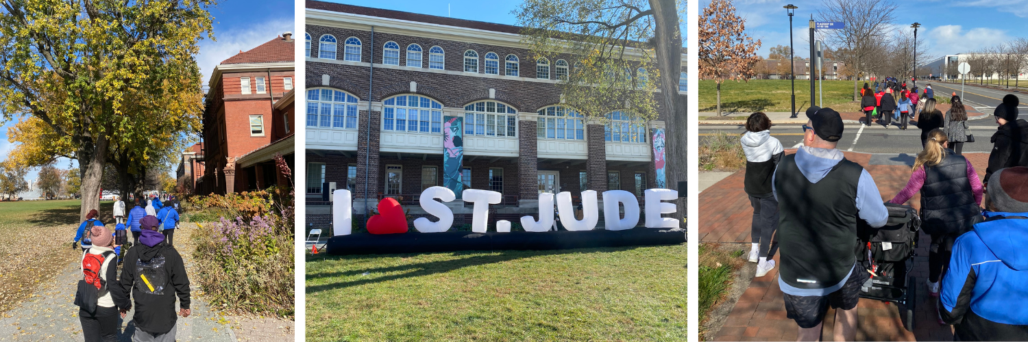 St Jude Children's Research Hospital hosts local walks and runs in cities like Philadelphia.