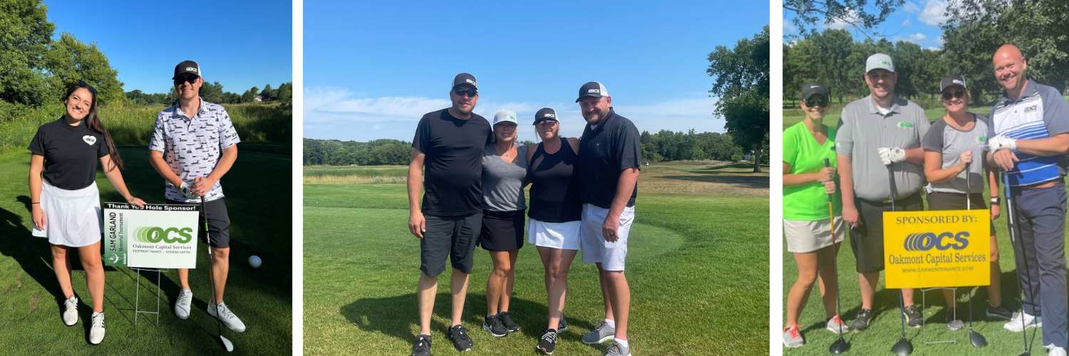 3 Photos from 3 different gold fundraisers OCS attended in 2023.